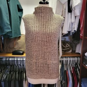 Bishop + young sweater vest, M, tan, and brown